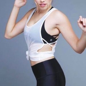 POPFLEX Your Majesty's Muscle Mesh Tank Snow